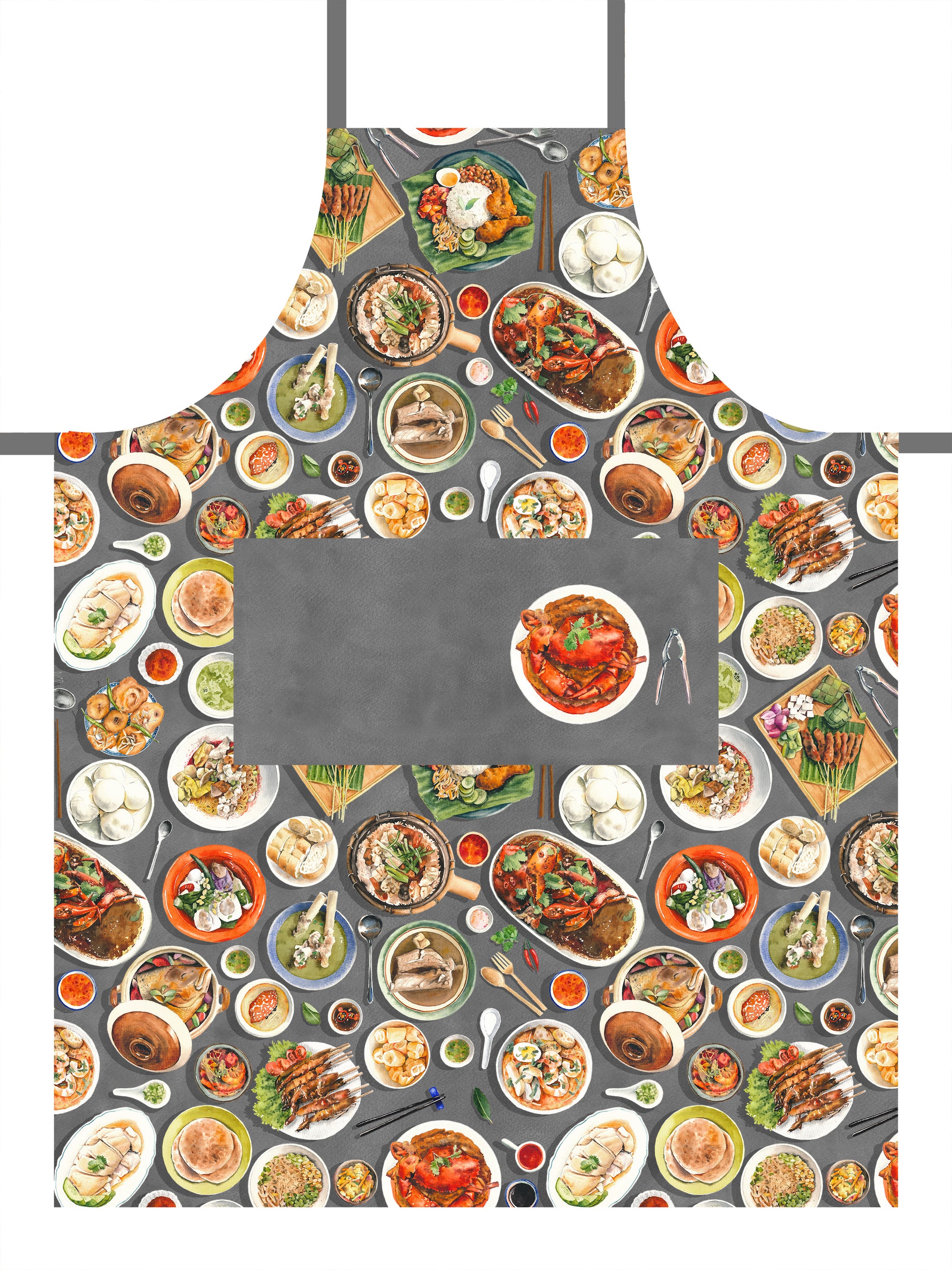 Singapore Hawker Food Apron
