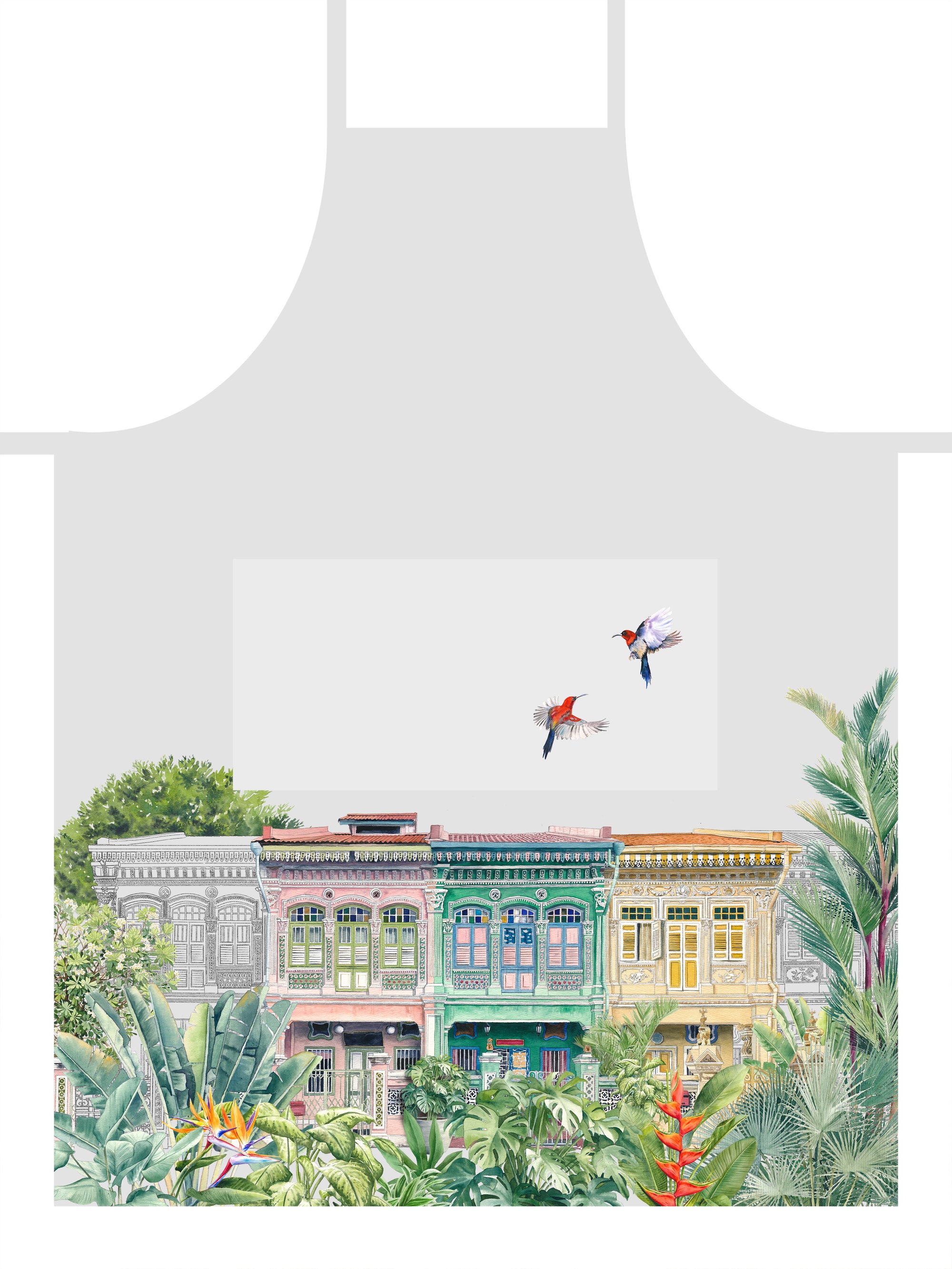 Peranakan Shophouse Apron