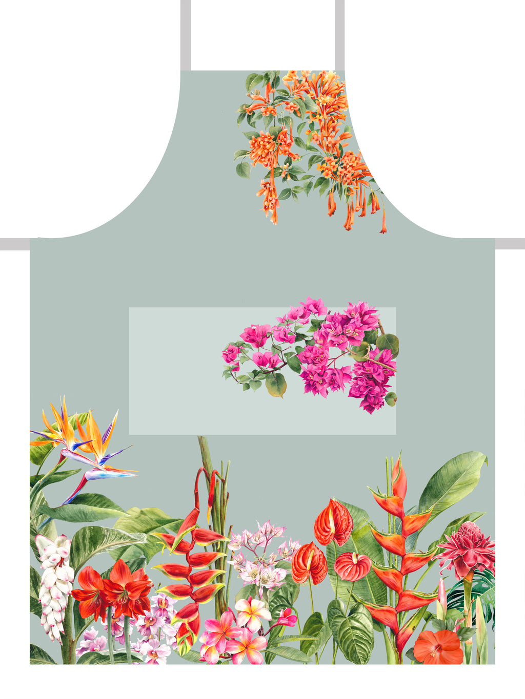 Tropical Flowers Apron