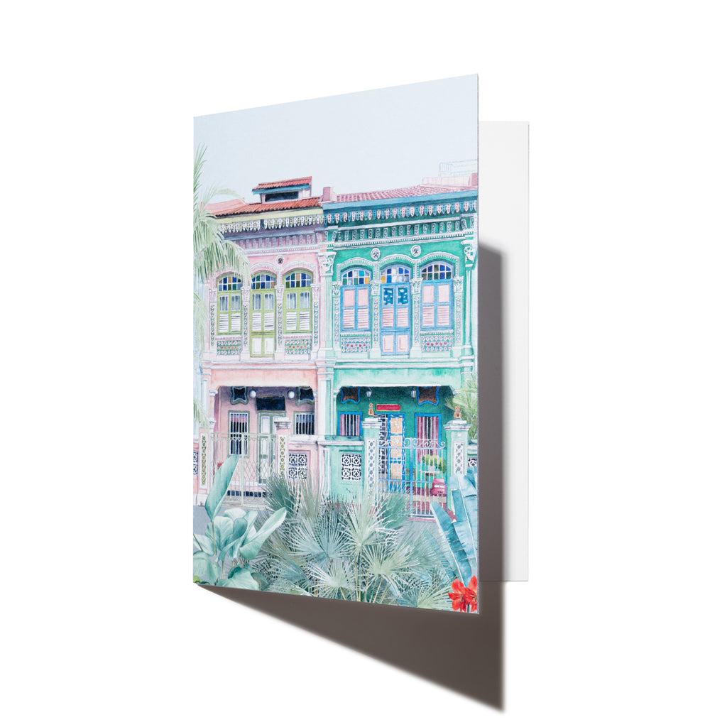 Peranakan Shophouse Greeting Card