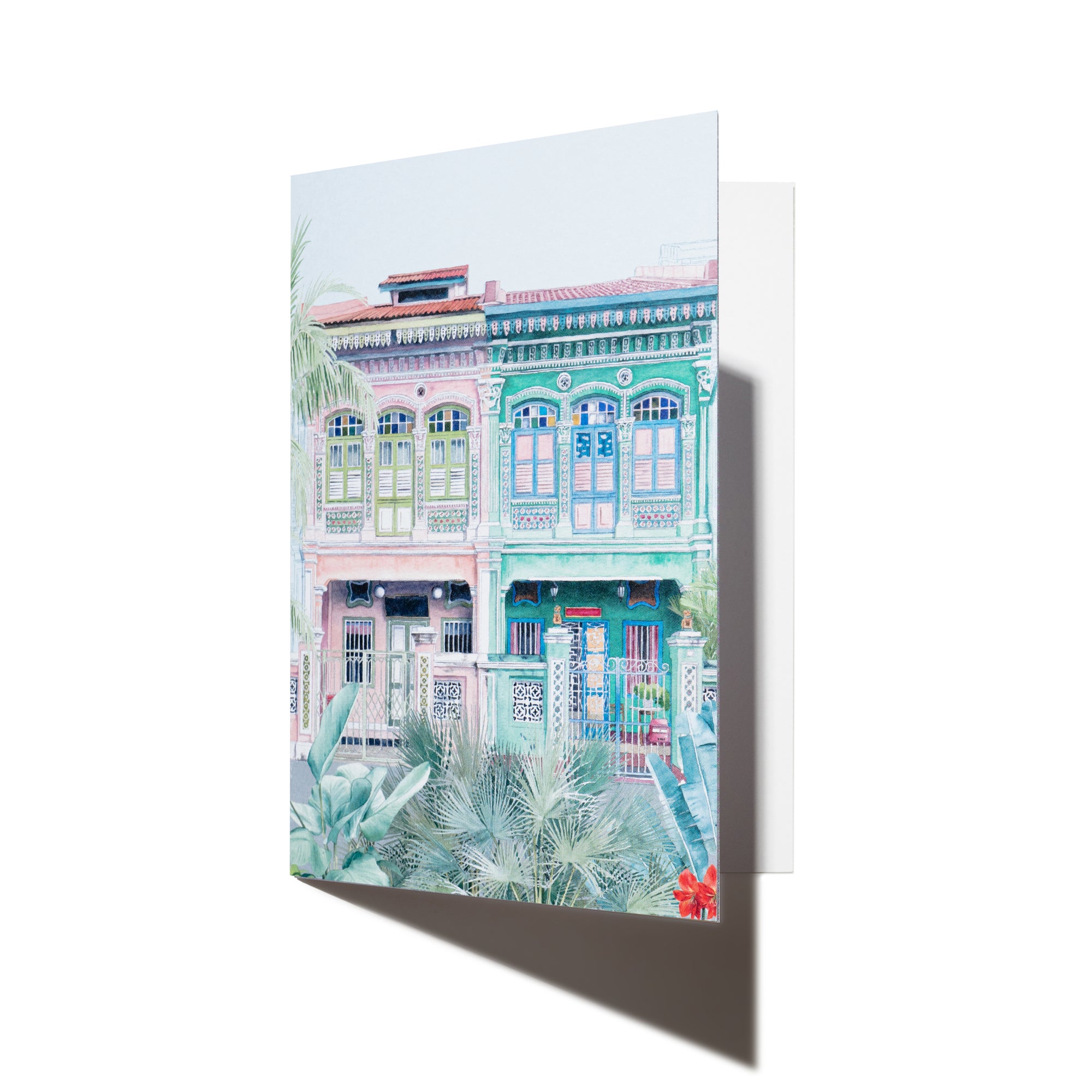 Peranakan Shophouse Greeting Card
