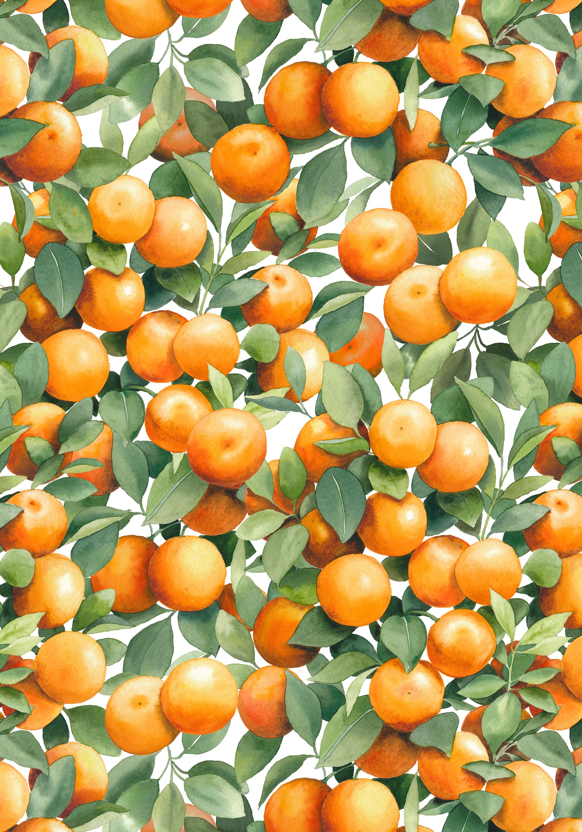"Kum" Orange Tree Silk Scrunchies