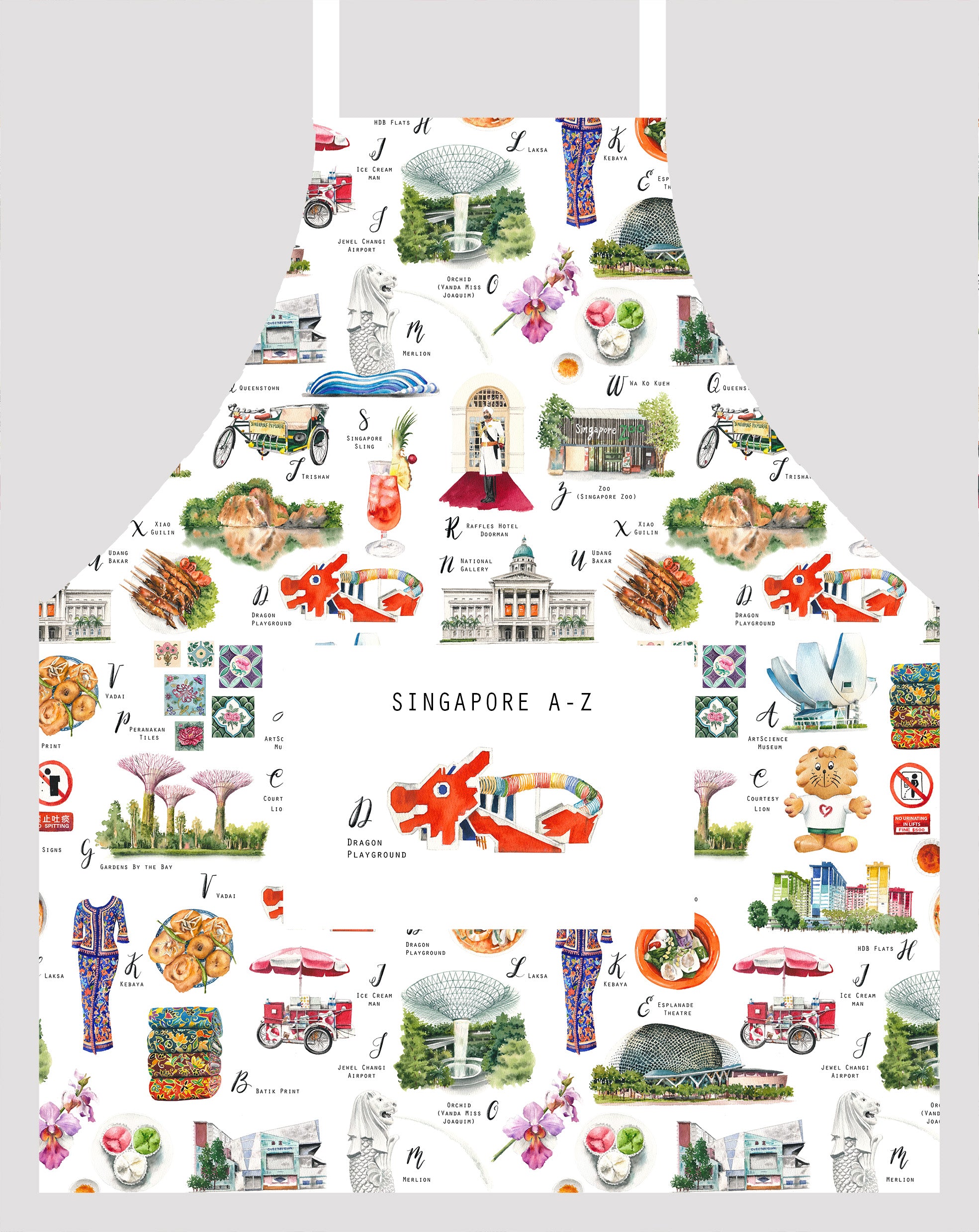 Singapore A-Z Children Apron