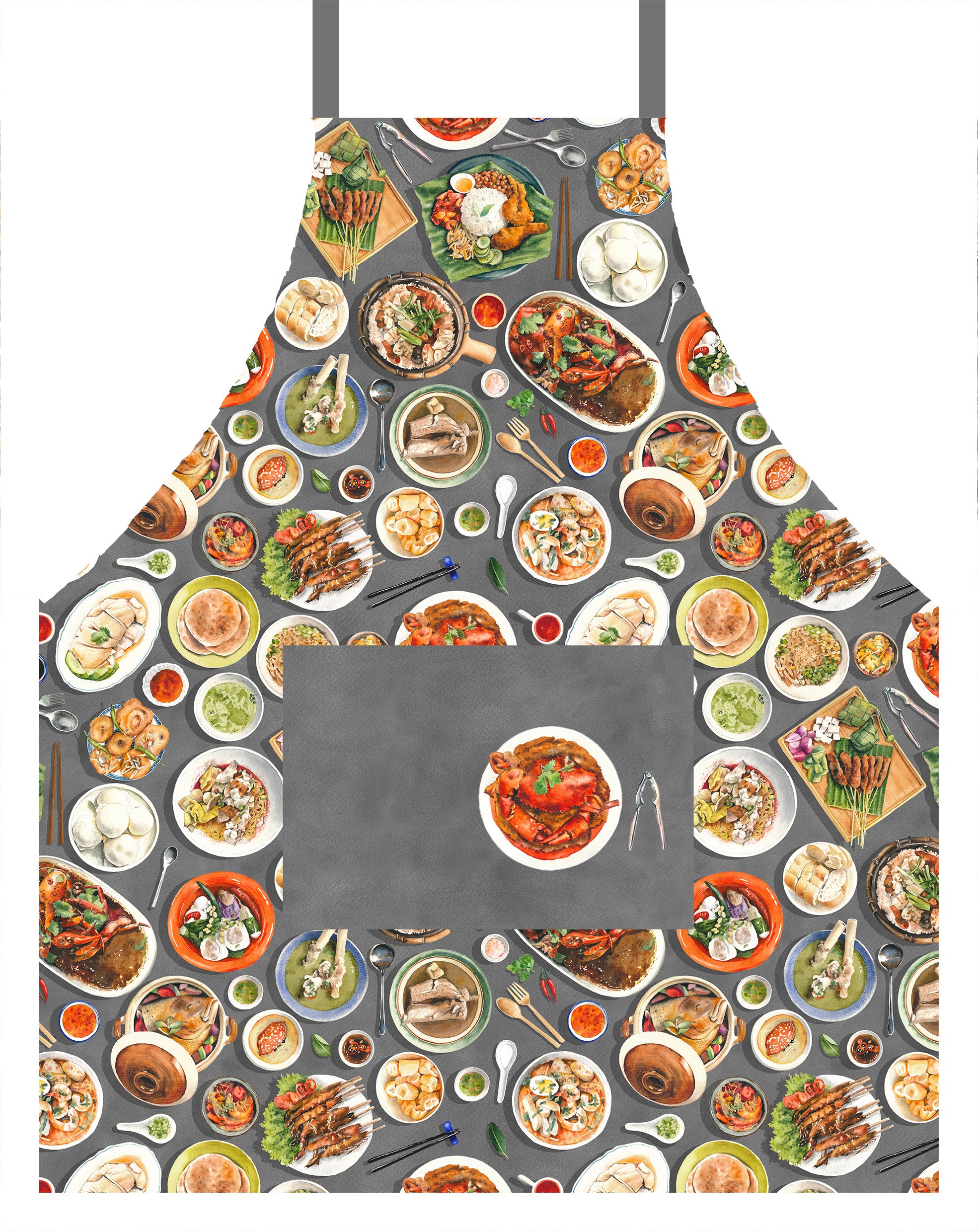 Singapore Hawker Food Children Apron