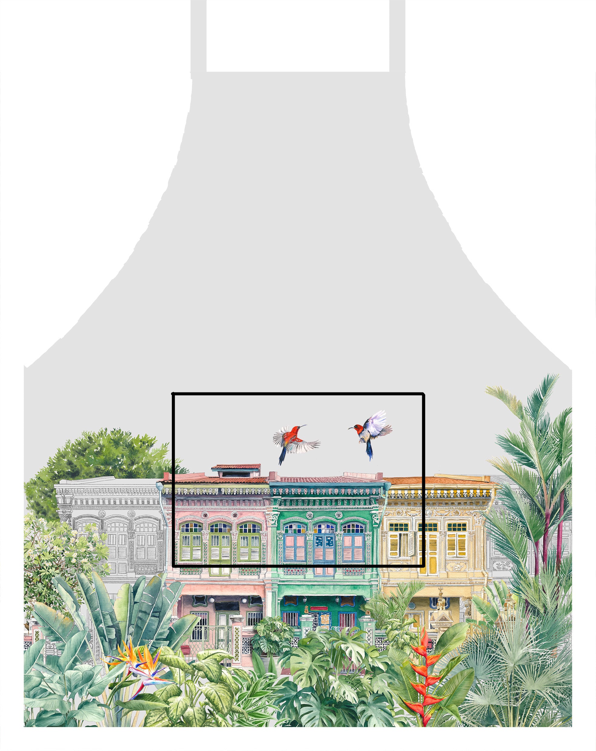 Peranakan Shophouse Children Apron