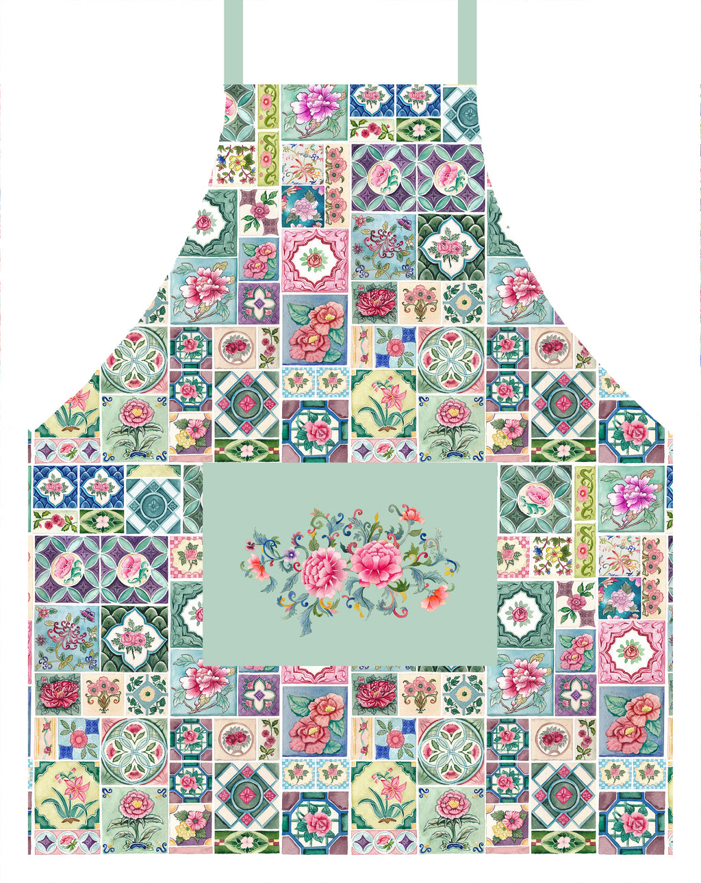 Peranakan Tiles Kids Apron