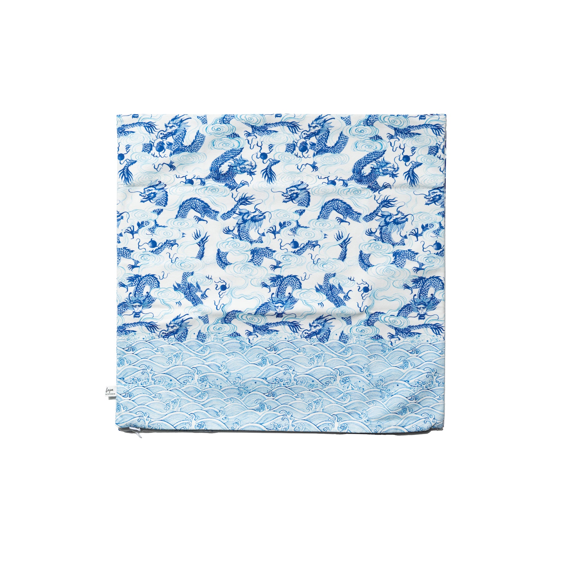 White Dragon Cushion Cover