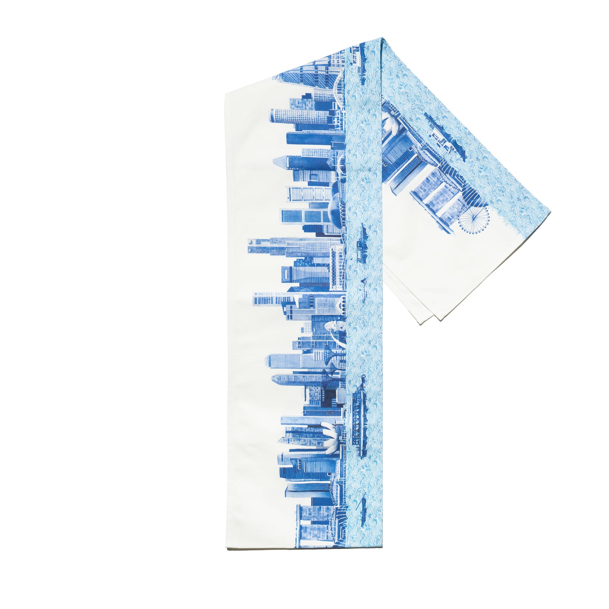 Singapore Skyline Table Runner