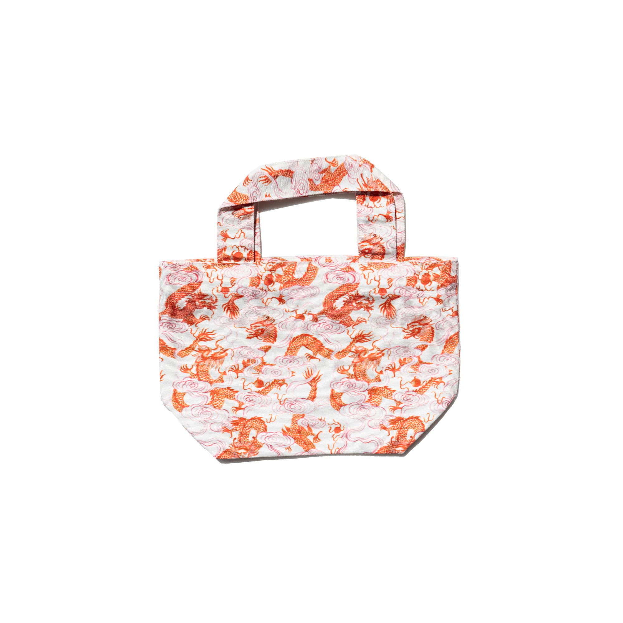 Dragon (White Background) Orange Bag
