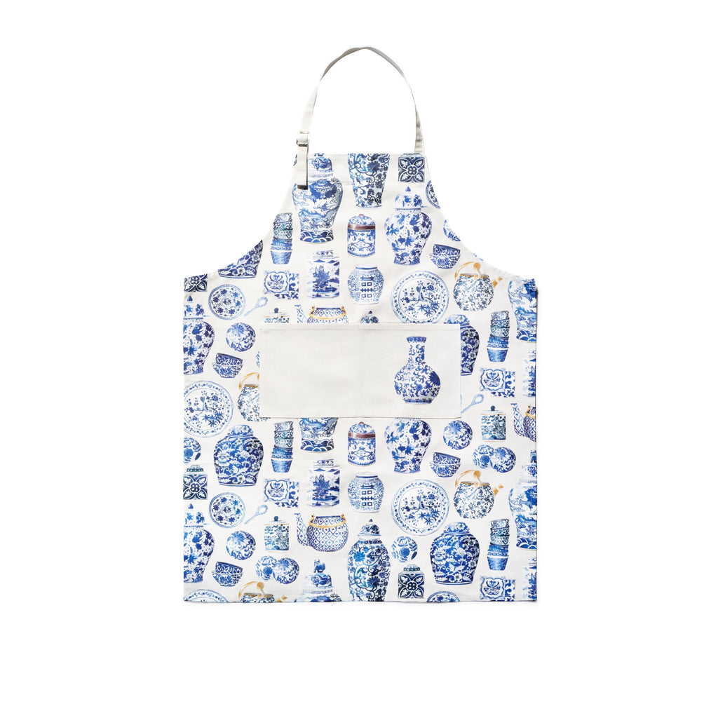 Blue Porcelain Apron