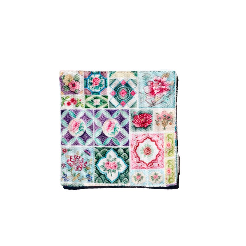 Display of Peranakan tiles coasters from Singlapa, multi-colour variant only.