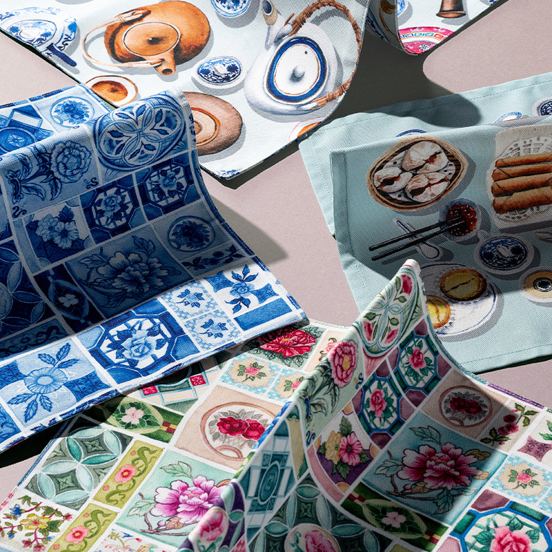Blue Porcelain Placemat (Double-Sided)