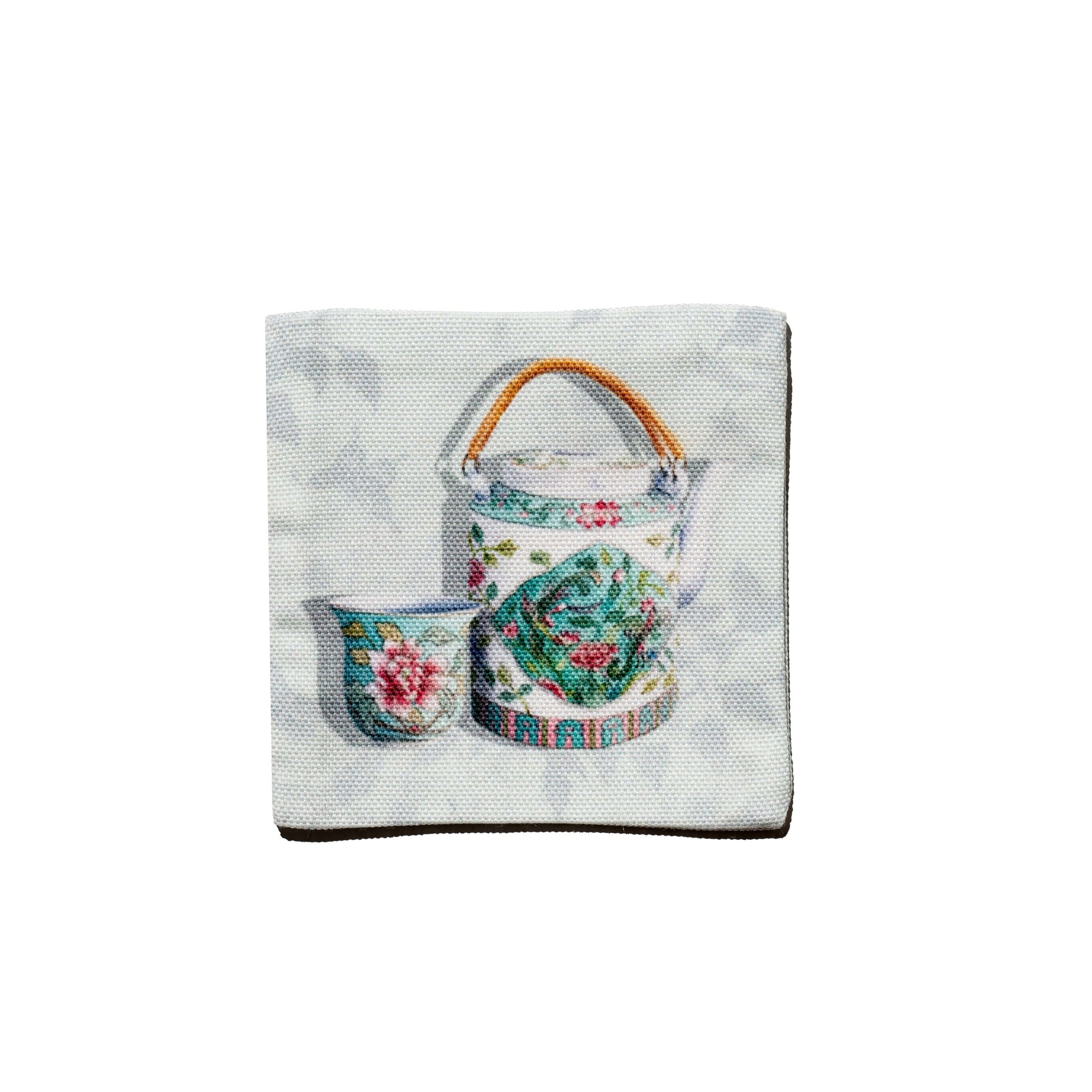 Image of 1 Singlapa's Blue Peranakan Teapot Coasters