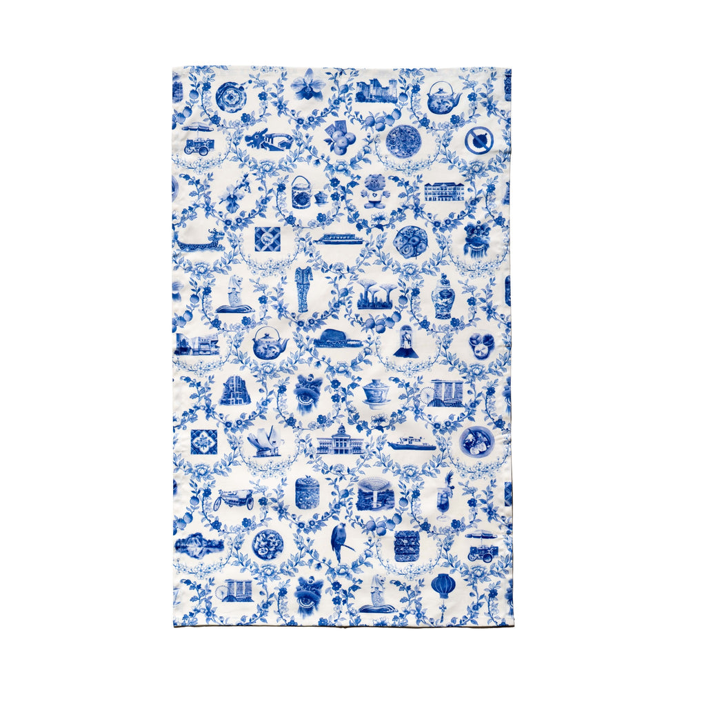 Singapore Icons Tea Towel