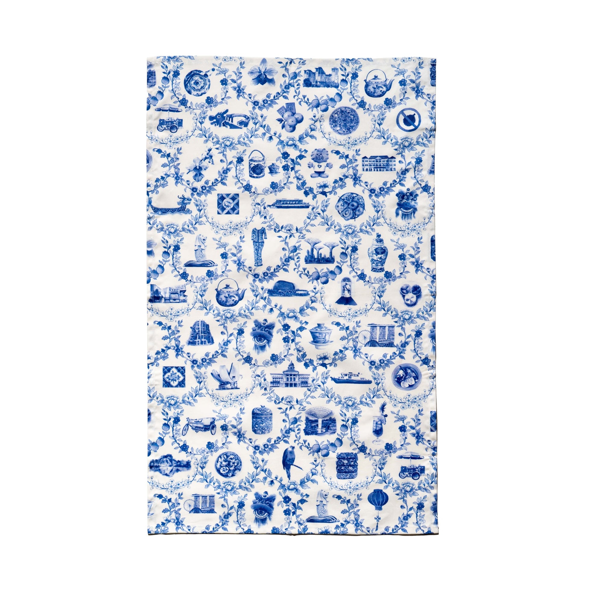 Singapore Icons Tea Towel