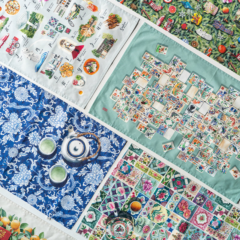 Mahjong Tea Towel
